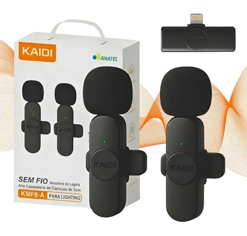 Microfone de lapela sem fio
