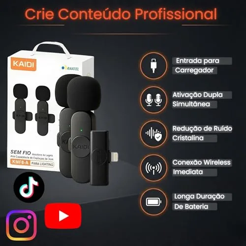 Microfone de lapela sem fio - foto 3