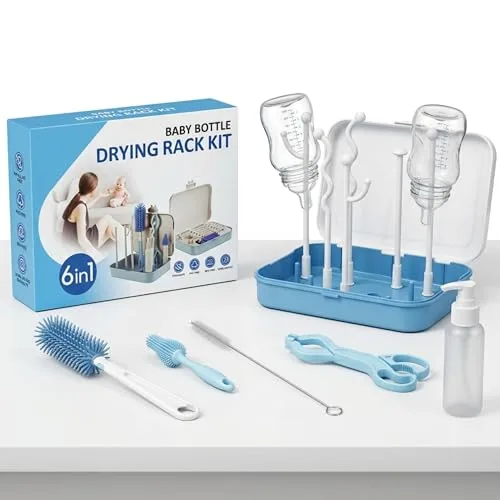 Kit para limpar e secar mamadeiras