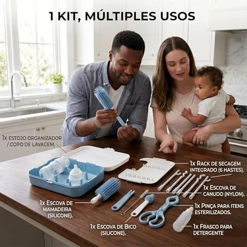 Kit para limpar e secar mamadeiras - foto 2