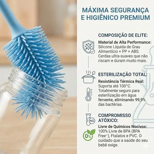 Kit para limpar e secar mamadeiras - foto 3
