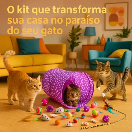 Kit interativo com túnel e brinquedos - foto 2