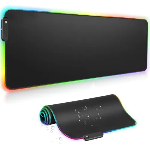 Mouse pad com iluminação RGB