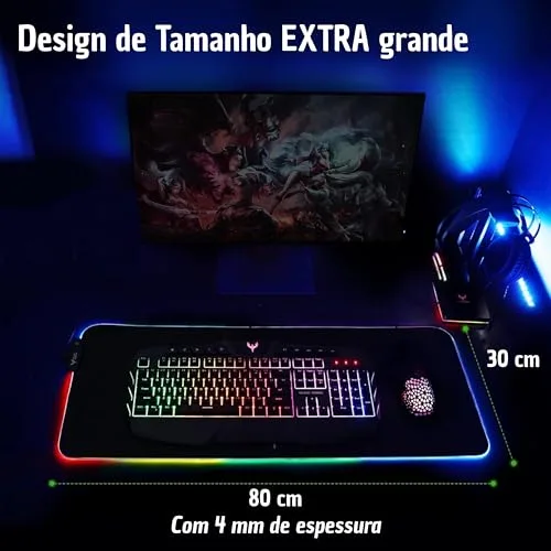 Mouse pad com iluminação RGB - foto 3