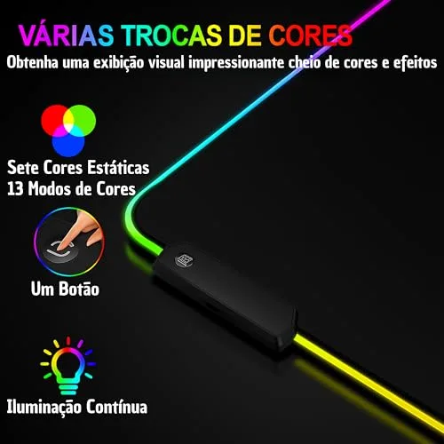 Mouse pad com iluminação RGB - foto 6