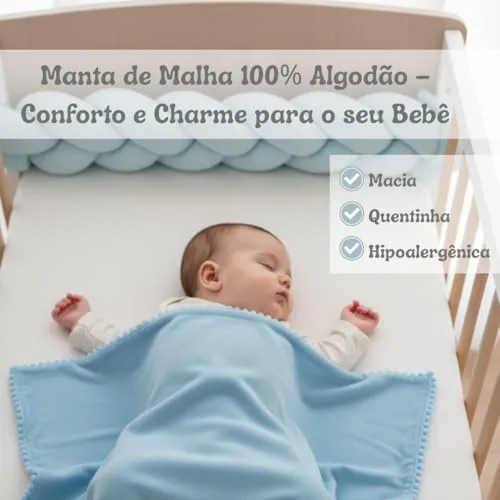 Manta de malha em algodão - foto 4