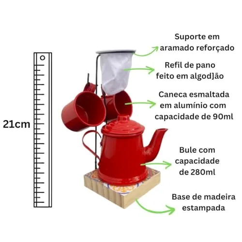 Kit de café individual com coador - foto 3