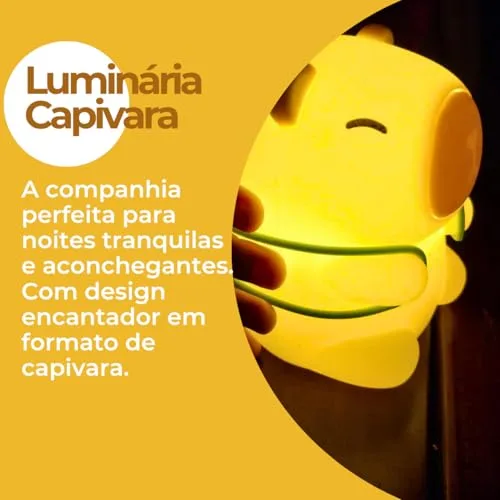 Luminária de capivara com toque - foto 3