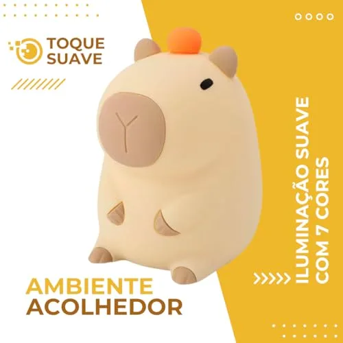 Luminária de capivara com toque - foto 5