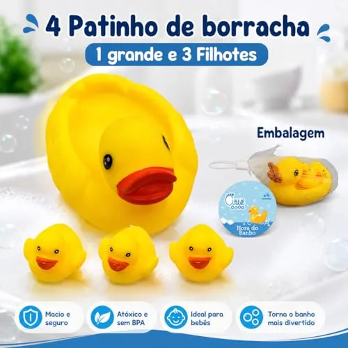 Kit de banho com patinhos e pandeiro - foto 2