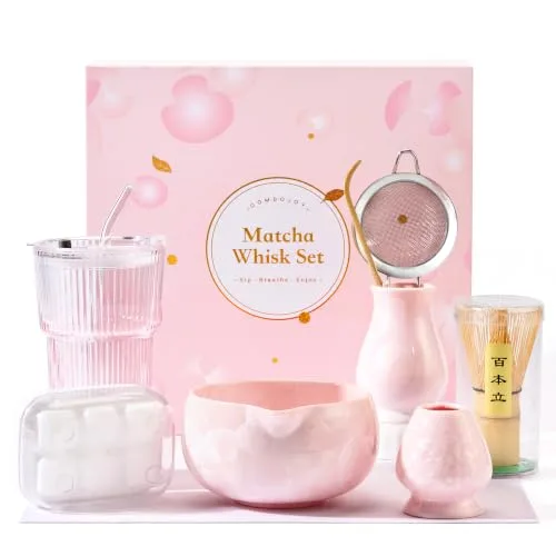 Kit tradicional para preparar matcha