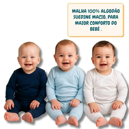 Kit de bodies kimono com calças - foto 3