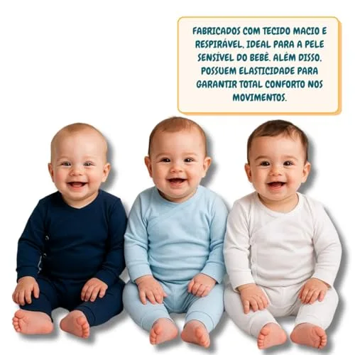 Kit de bodies kimono com calças - foto 4