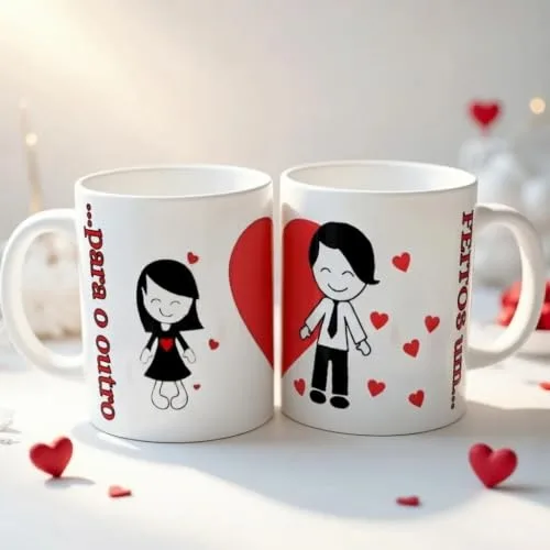 Par de canecas personalizadas