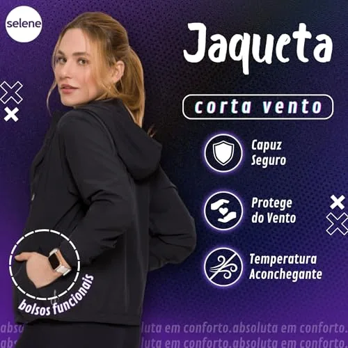 Jaqueta corta-vento feminina - foto 2
