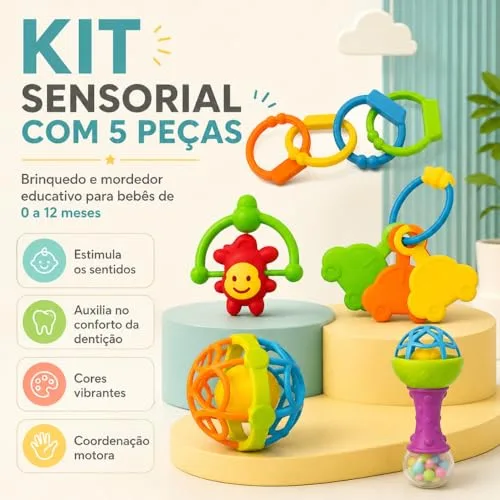 Kit sensorial com cinco mordedores - foto 2