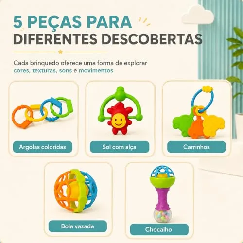 Kit sensorial com cinco mordedores - foto 3
