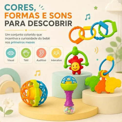 Kit sensorial com cinco mordedores - foto 4