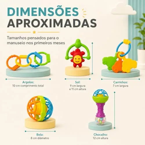 Kit sensorial com cinco mordedores - foto 5
