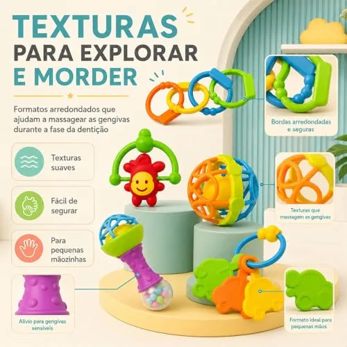 Kit sensorial com cinco mordedores - foto 6