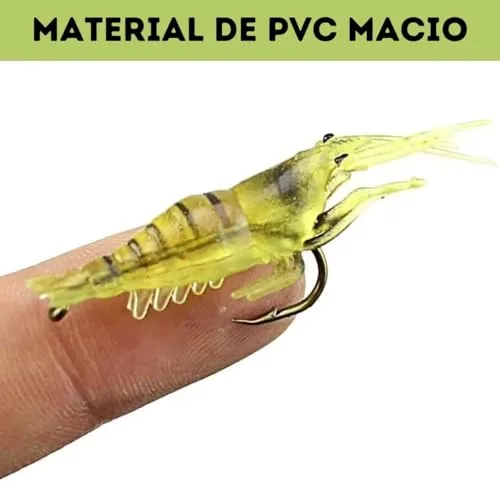 Iscas de camarão em silicone - foto 2