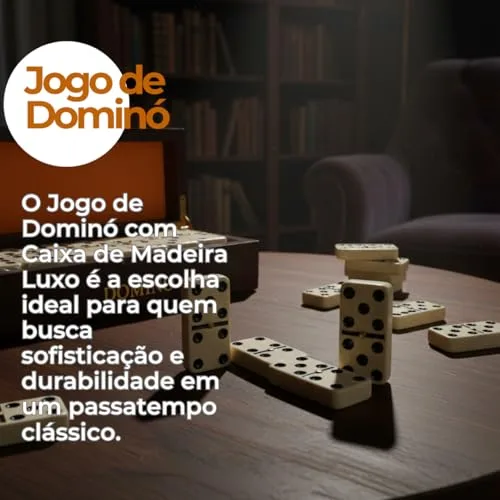Dominó em caixa de madeira - foto 2