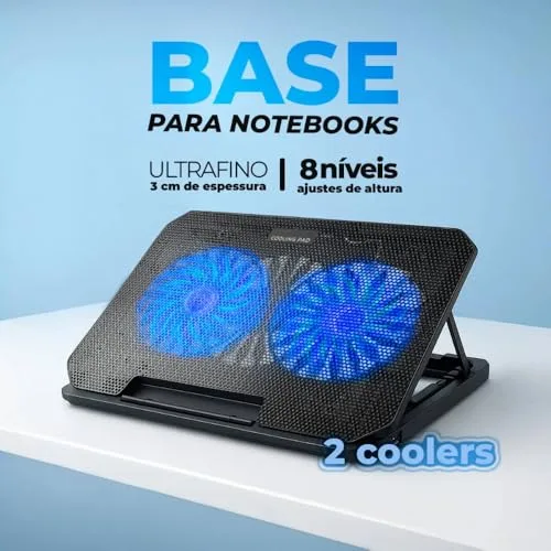 Suporte para notebook com cooler - foto 2