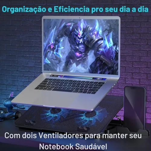 Suporte para notebook com cooler - foto 6