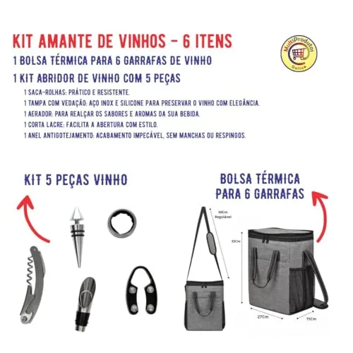 Kit para levar o vinho - foto 3