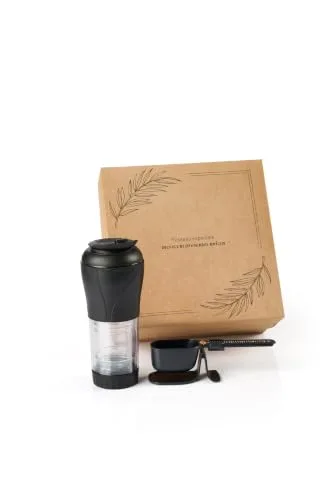 Kit de presente com cafeteira portátil