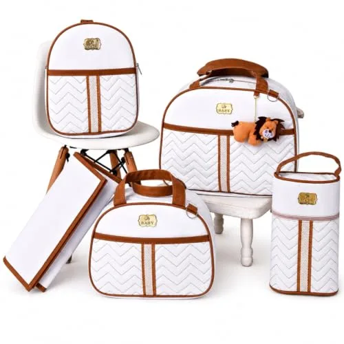 Kit de bolsas de maternidade branco