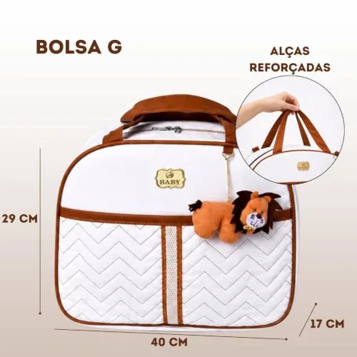 Kit de bolsas de maternidade branco - foto 2