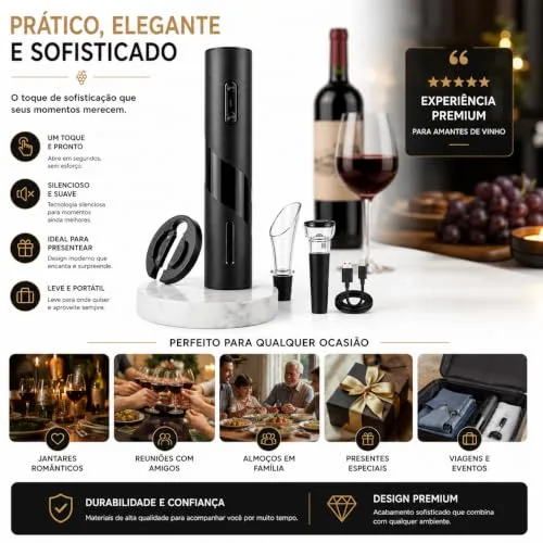 Abridor de vinho elétrico - foto 6