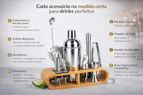 Kit coqueteleira para drinks - foto 4