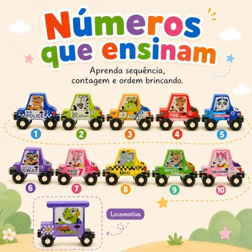 Carrinho magnético de madeira - foto 4