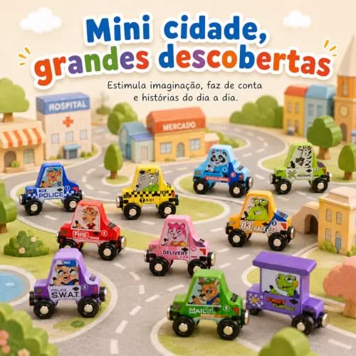 Carrinho magnético de madeira - foto 5