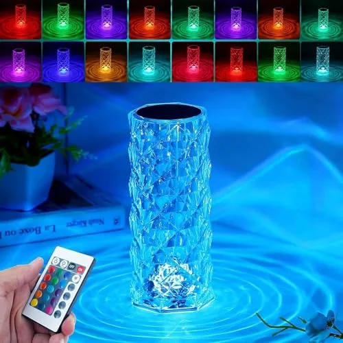 Abajur LED com luz RGB