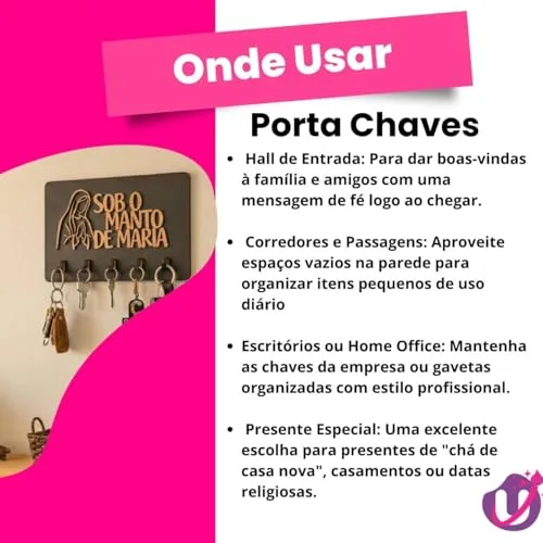 Porta-chaves católico de parede - foto 2