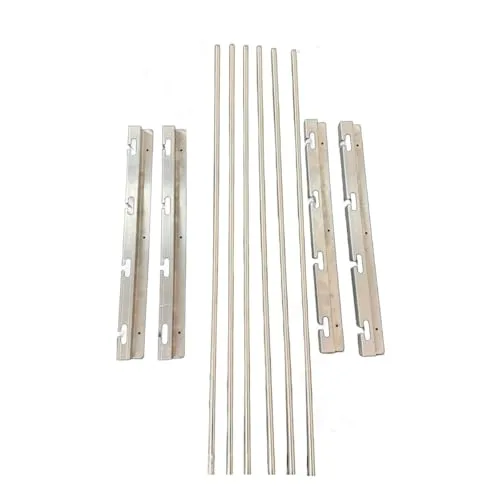 Suporte de inox para a churrasqueira