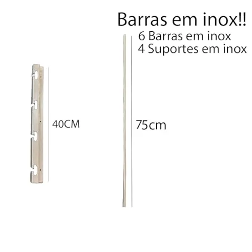 Suporte de inox para a churrasqueira - foto 2