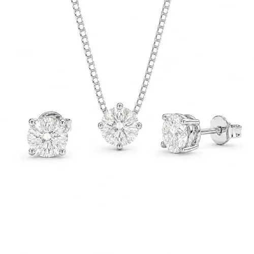 Conjunto de colar e brincos