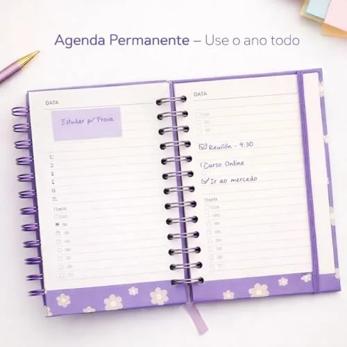 Agenda floral de capa dura - foto 2