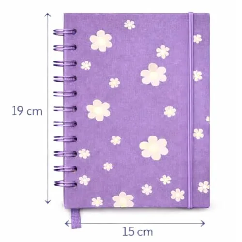 Agenda floral de capa dura - foto 3
