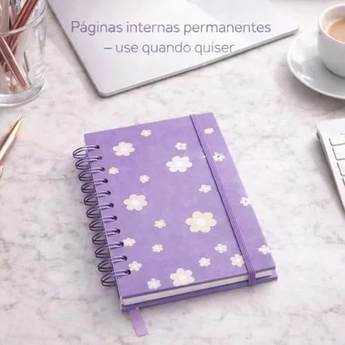 Agenda floral de capa dura - foto 4