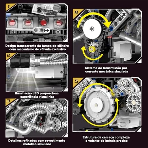 Motor V8 em miniatura que funciona - foto 3