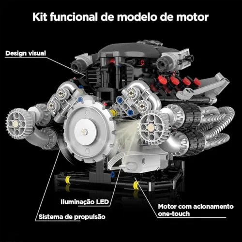 Motor V8 em miniatura que funciona - foto 4