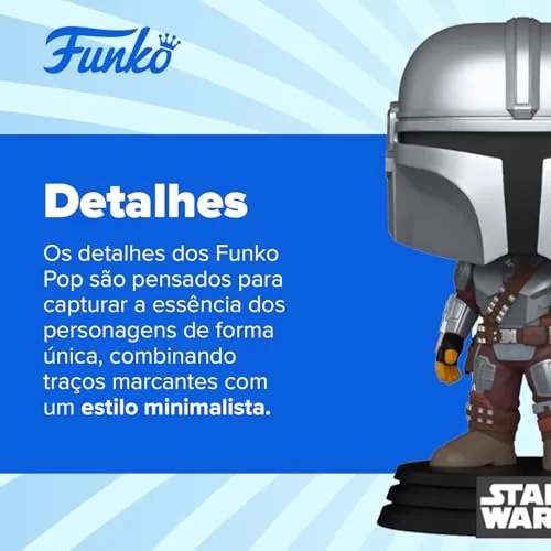 Funko Pop do Mandaloriano com o Grogu - foto 4