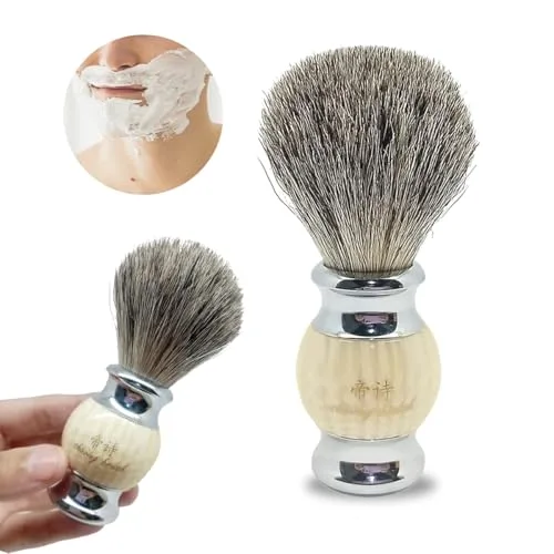 Pincel de barbear de luxo