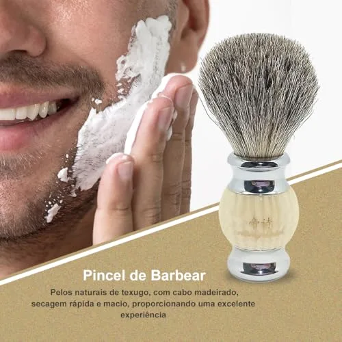 Pincel de barbear de luxo - foto 3