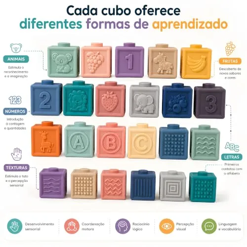 Cubos sensoriais macios - foto 5